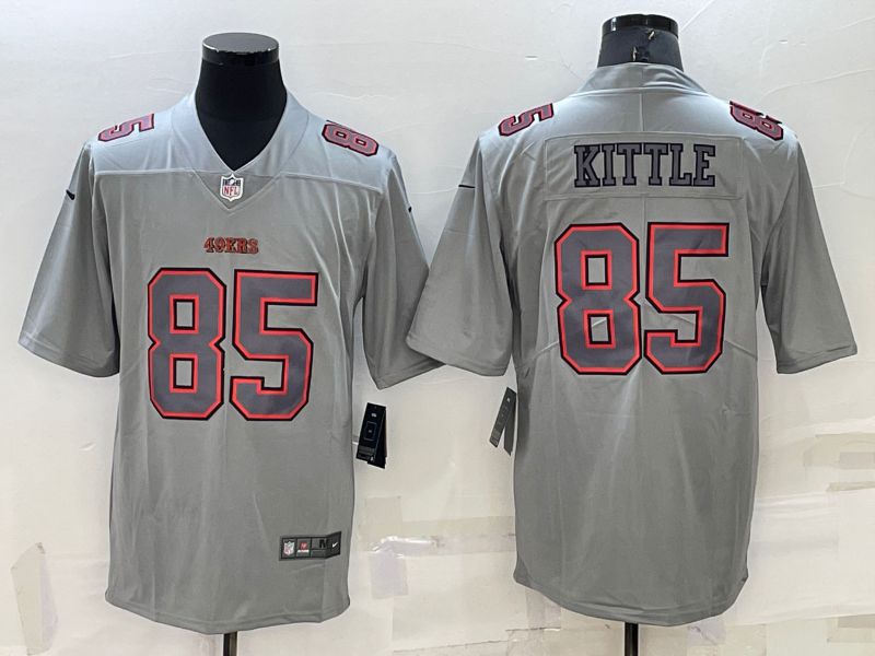 Men San Francisco 49ers #85 Kittle Grey 2022 Nike Limited Vapor Untouchable NFL Jersey